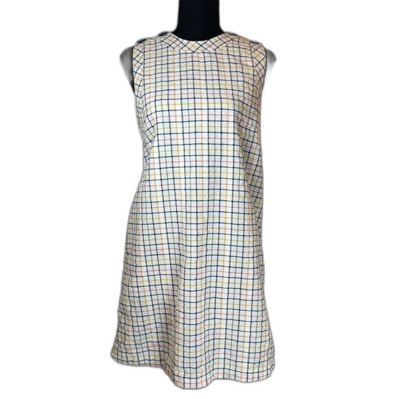 Mod Cloth Colorful Windowpane Sleeveless Dress Size Medium - Picture 1 of 15